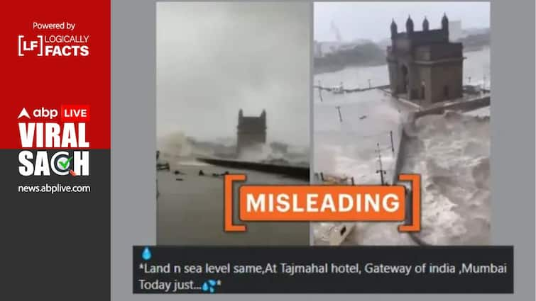 Fact Check: Old Videos Shared As Recent Flooding At Mumbai's Gateway Of India