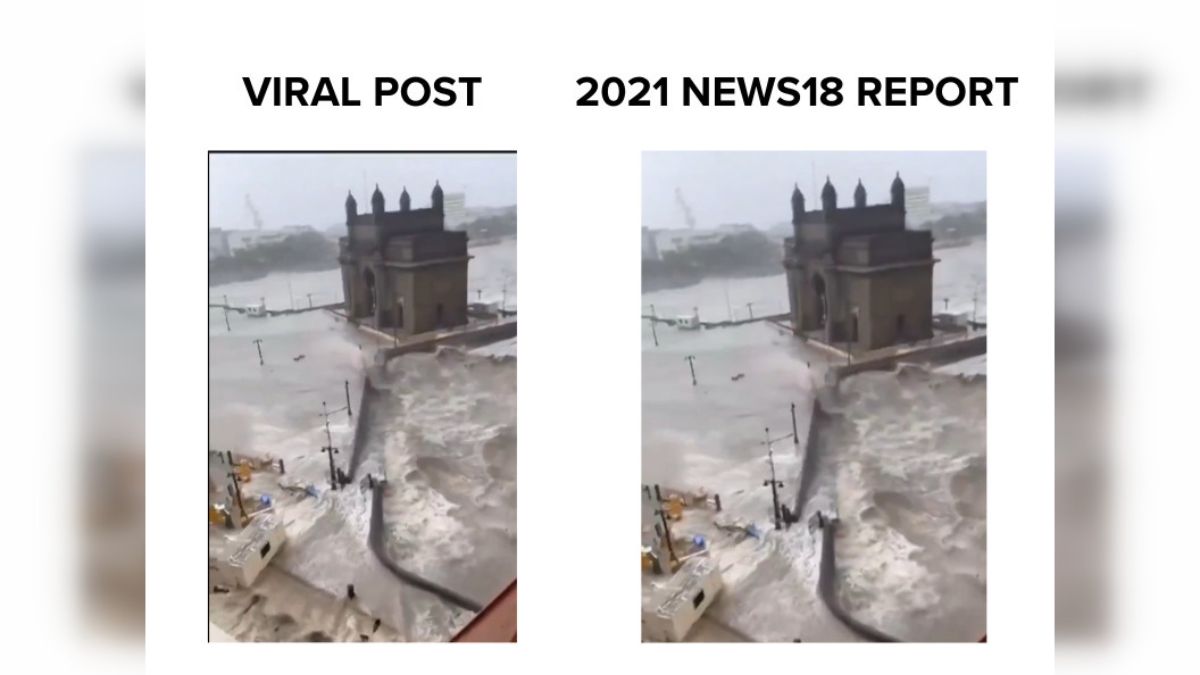 Fact Check: Old Videos Shared As Recent Flooding At Mumbai's Gateway Of India