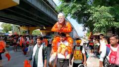 भोले के भक्तों पर भी चढ़ा मोदी 'मैजिक' का रंग, हरिद्वार से आ रहे इन कांवड़ियों की हो रही चर्चा