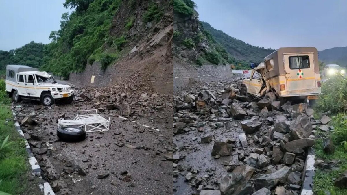 Shimla Landslide: लैंडस्लाइड की चपेट में आई अखबार लेकर शिमला आ रही गाड़ी, एक की मौत, तीन घायल