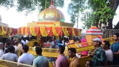 सावन के दूसरे सोमवार पर प्रयागराज के शिव मंदिरों मे आस्था का सैलाब, ड्रोन कैमरों से निगरानी