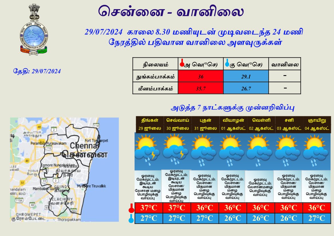 TN Weather: அடுத்த 7 நாட்களுக்கு மழை இருக்கு; எந்தெந்த மாவட்டங்கள் தெரியுமா?