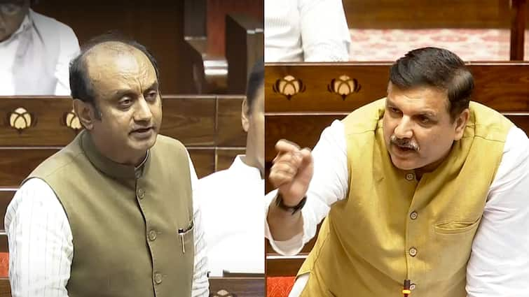 Sudhanshu Trivedi Speech in rajya sabha on Delhi Rau IAS centre flooding death Sanjay Singh Reply राव IAS कोचिंग सेंटर हादसा: संसद में सुधांशु त्रिवेदी ने घेरा, भड़के संजय सिंह बोले- 'मौत पर ताली बजाई जा रही'