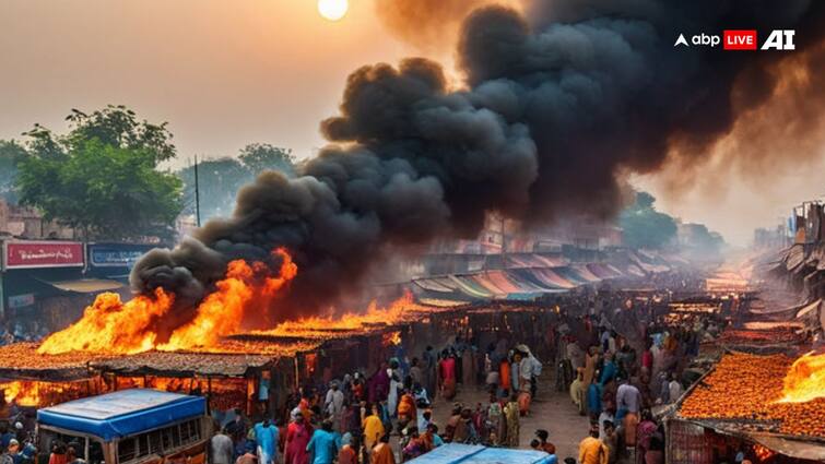 Delhi fire brokeout in INA market  Delhi Fire: दिल्ली के आईएनए मार्केट में लगी भीषण आग, कई घायल, मचा हड़कंप