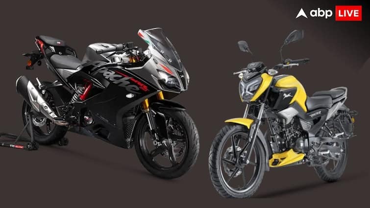 TVS Raider 125 best selling bike beat by Apache line up in FY 2024 first quarter motorcycle TVS Bikes in India: Apache से पीछे रह गई Raider 125, ये बाइक 2.93 सेकंड में पकड़ती है 60 kmph की रफ्तार