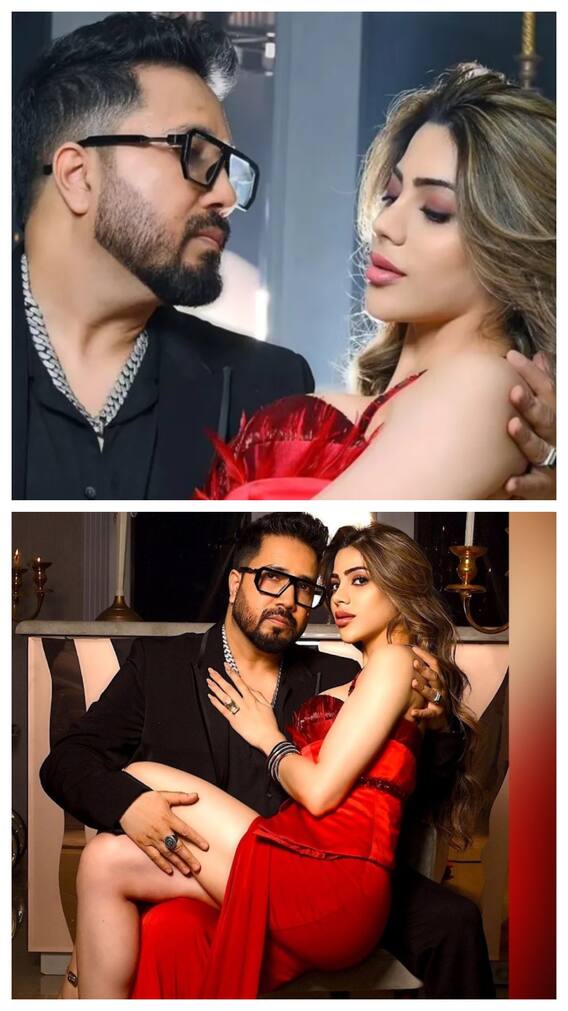 मीका सिंह के साथ रोमांस करती दिखीं निक्की तंबोली, गोद में बैठकर दिए किलर पोज