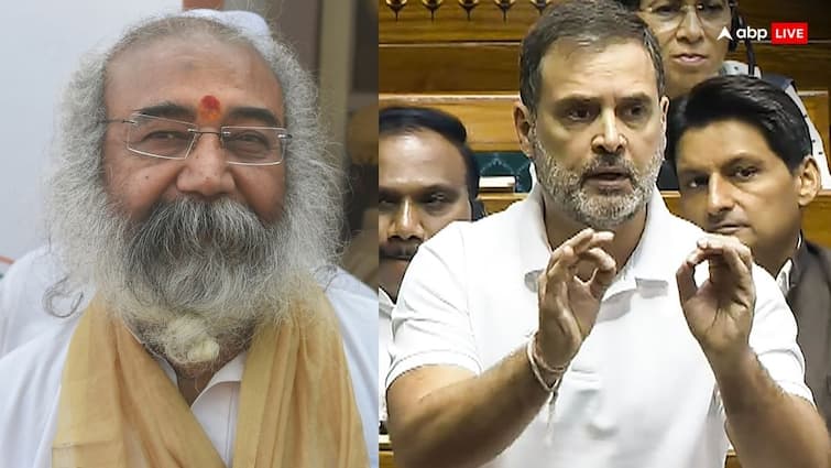 Former Congress Leader Acharya Pramod Krishnam Targeted LOP Rahul Gandhi Over Halwa Remark In Parliament आचार्य प्रमोद कृष्णम ने बताया राहुल गांधी ने क्यों किया हलवे का जिक्र? विपक्षी दलों को बताया कौरव