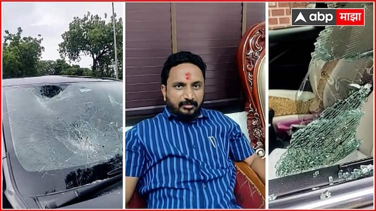 MNS activist attack on NCP Ajit Pawar MLA Amol Mitkari at Akola for critisim on MNS president Raj Thackeray Maharashtra News मोठी बातमी : मनसे कार्यकर्त्यांनी अमोल मिटकरींची गाडी फोडली, राज ठाकरेंवर टीका केल्याने हल्ला