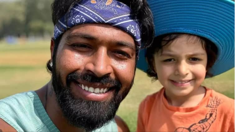 Hardik Pandya wishes son Agastya on birthday after separation from Natasa Stankovic latest sports news Watch: हार्दिक पांड्या ने बेटे अगस्त्य के बर्थडे पर किया इमोशनल पोस्ट, देखें वायरल वीडियो