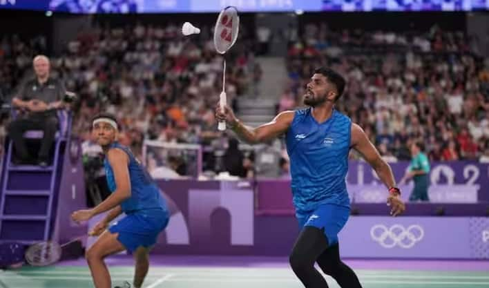 The mens doubles pair of Satwiksairaj Rankireddy and Chirag Shetty scripted history at the Paris Olympics 2024 Paris Olympics 2024: ભારતે બેડમિન્ટનમાં રચ્યો ઇતિહાસ, ચિરાગ-સાત્વિકની જોડી ક્વાર્ટરફાઇનલમાં પહોંચી