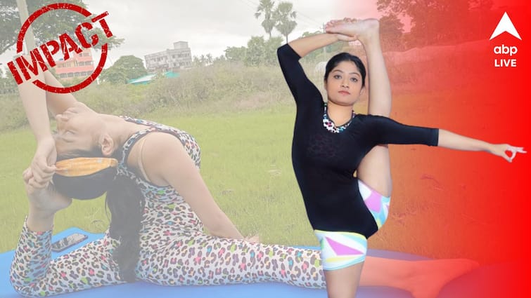 Susmita Debnath howrah girl going to Sri Lanka to participate in Asia Pacific Yogasan competition ABP Live impact story