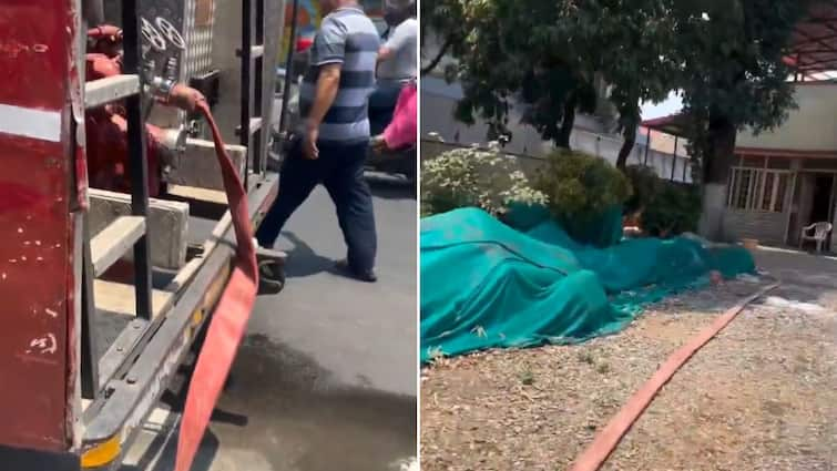 Dehradun News IPS Archana Tyagi House Fire Brigade Filling Water Tank Viral Video Video Of Fire Brigade Filling Water Tank At IPS Officer's House Goes Viral, Sparks Row