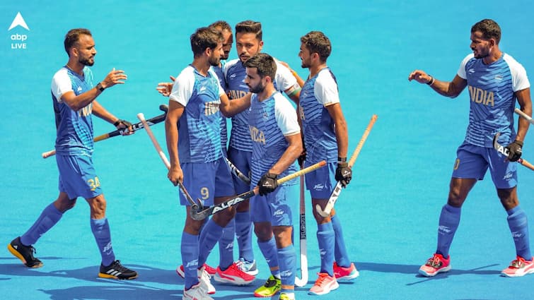 Indian Men's Hockey team in Paris Olympics 2024 quarter finals Paris Olympics 2024: গ্রুপ পর্বের বাকি আরও দুই ম্যাচ, তার আগেই শেষ আটে পৌঁছে গেল অপরাজিত ভারতীয় হকি দল