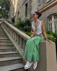 Taapsee Pannu : చీరను ఇలా కూడా కట్టుకోవచ్చా? తాప్సీ ఒలింపిక్స్ లుక్స్​ స్టైలిష్​గా ఉన్నాయి కదా