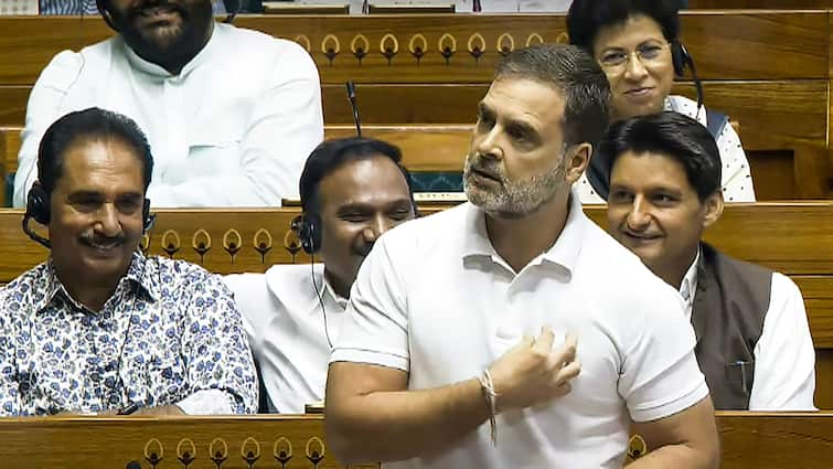 Congress Leader Rahul Gandhi on Wayanad Landslides in Lok Sabha Opposition BJP RJD MP Raise Slogans Vinesh Phogat Disqualification: विनेश के डिस्क्वालिफिशन पर सदन में हंगामा, राहुल गांधी से स्पीकर ने कहा- 'आप सिर्फ वायनाड पर बोलेंगे'