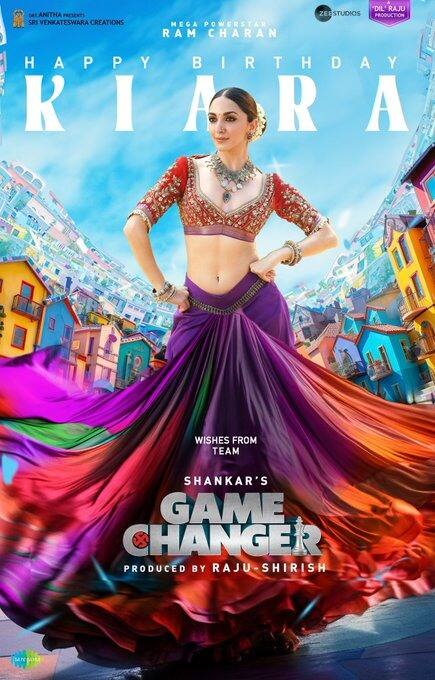 பிரபல பாலிவுட் நடிகையான கியாரா அத்வானி பிறந்தநாளை முன்னிட்டு ஷங்கர் இயக்கும் கேம் சேஞ்சர் படத்திலுருந்து போஸ்டர் ஒன்றை வெளியிட்டு வாழ்த்து தெரிவித்துள்ளது படக்குழு.