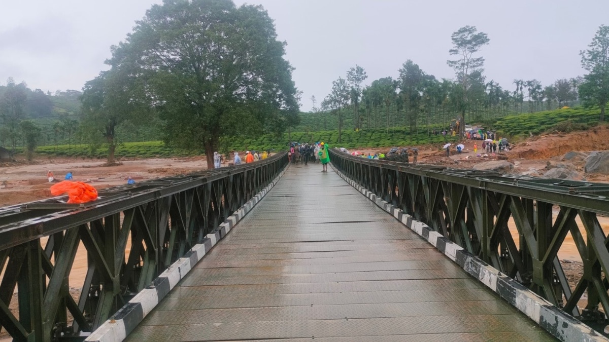 Indian Army Constructs 190-Ft-Long Bailey Bridge In Landslide-Hit Wayanad  In Record Time: WATCH