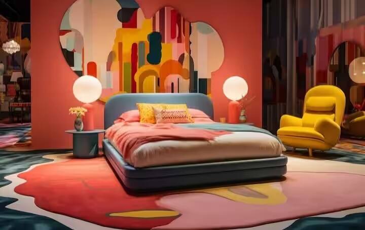 બેડરૂમને સજાવવા માટે, સૌ પ્રથમ બધી દિવાલો પર સુંદર વૉલપેપર લગાવો, આ દિવાલોને અદ્ભુત દેખાવ આપશે. તમે પેઇન્ટિંગ્સ અને ફ્રેમ્સ પણ ઉમેરી શકો છો.