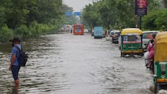 Vehicles Stuck, Traffic Hit & Roads Waterlogged As Heavy Rain Brings Delhi To Its Knees — In Pics