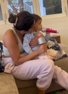 नन्ही सी मालती चोपड़ा को रोटी बेलते देख हैरत में लोग, Priyanka के लिया मां ने विदेश में बनाई भिंडी, देखें Pics