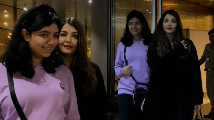 Aishwarya Rai-Aaradhya Bachchan Spotted At Airport: ऐश्वर्या राय को हाल ही में उनकी लाडली बेटी आराध्या बच्चन के साथ एयरपोर्ट पर स्पॉट किया गया है. जिसकी तस्वीरें काफी वायरल हो रही हैं.