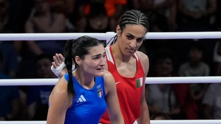 paris olympics 2024 gender controversy imane khelif vs angela carini boxing fight italian fighter leaves match after 46 seconds elon musk reacts Olympics 2024: मर्द बॉक्सर ने तोड़ी महिला एथलीट की नाक! पेरिस ओलंपिक्स में खुलेआम बेईमानी; 46 सेकंड में छोड़ी फाइट