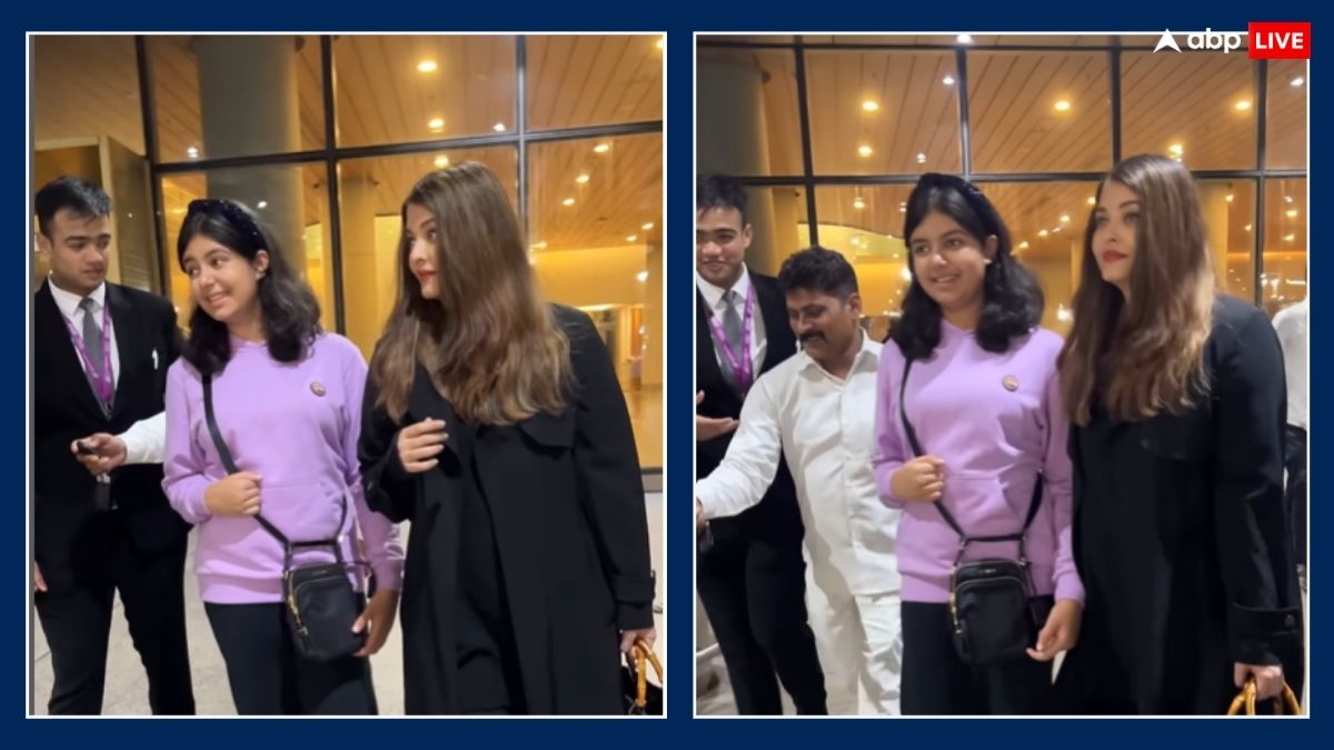 aishwarya rai back to mumbai with daughter aaradhya amid divorce with  abhishek bachchan users says looking happier after her separation | अभिषेक  बच्चन से तलाक की खबरों के बीच बेटी आराध्या संग