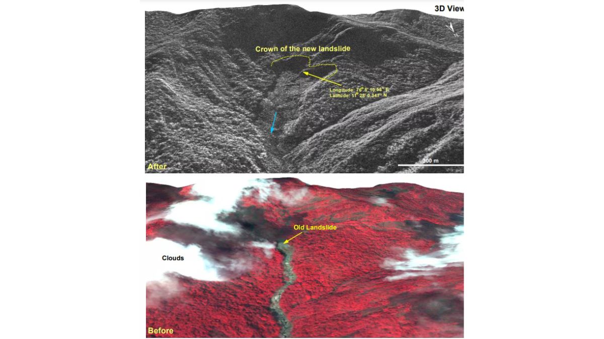 Landslides ISRO: கேரளம் நிலச்சரிவுக்கு முன்-பின் எப்படி இருந்தது?: புகைப்படம் வெளியிட்ட இஸ்ரோ..!