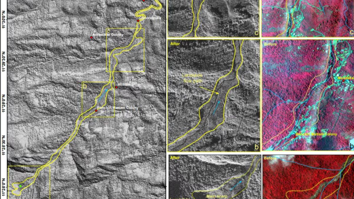 Landslides ISRO: கேரளம் நிலச்சரிவுக்கு முன்-பின் எப்படி இருந்தது?: புகைப்படம் வெளியிட்ட இஸ்ரோ..!