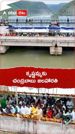 కృష్ణమ్మకు చంద్రబాబు జలహారతి