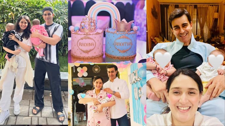 gautam rode and pankhuri awasthy reveal twin babies faces from first birthday see photos Gautam Rode और Pankhuri ने पहले बर्थडे पर दिखाए अपने जुड़वां बच्चों के चेहरे, क्यूटनेस पर दिल हारे फैंस, देखें फोटोज