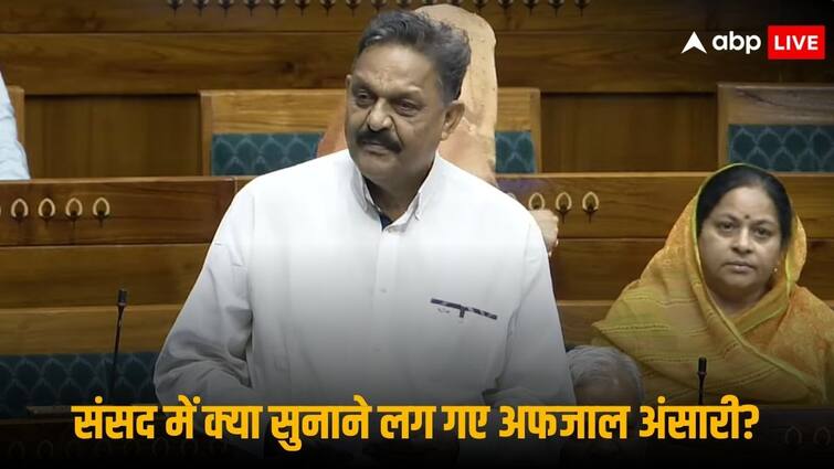 SP MP Afzal Ansari Lok Sabha Speech on Education Budget Talks About Dual Education Policy For Poor And Rich Students Afzal Ansari News: 'क से कबूतर, ख से खरहा और ग से गधा...', संसद में ये क्या बोलने लगे अफजाल अंसारी