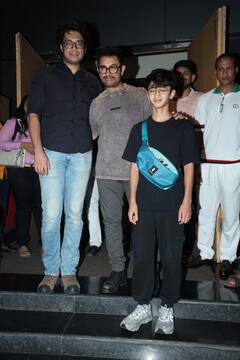 Aamir Khan Spotted With His Sons Junaid Khan And Azad Khan. See Pics