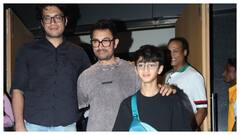 Aamir Khan Spotted With His Sons Junaid Khan And Azad Khan. See Pics