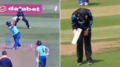 Batter's Bat Breaks In Half, Resulting In Comical Dismissal During England's One Day Cup Match- WATCH
