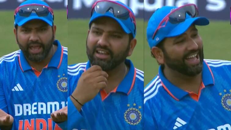 rohit sharma merko kya dekh raha hai video washington sundar india vs sri lanka 1st odi video goes viral Watch: 'मेरे को क्या देख रहा है...', फिर से दिखा रोहित शर्मा का निराला अंदाज; मजेदार वीडियो हो रहा वायरल