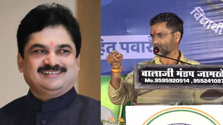 Nilesh Lanke on Ram Shinde bout Sharad Pawar and Rohit Pawar or you will lose yourself politically Nilesh Lanke warns Ram Shinde from Karjat Jamkhed Marathi News Nilesh Lanke on Ram Shinde : पवारांचा नाद करू नका अन्यथा तुमचं राजकीय नुकसान करून घ्याल, निलेश लंकेंचा कर्जत जामखेडमधून राम शिंदेंना इशारा