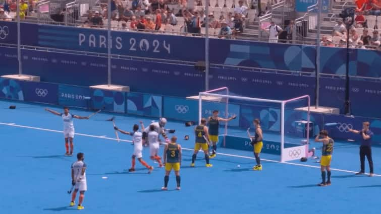 Paris Olympics 2024 India vs Australia men hockey event Pool B Match India Beat Australia 3 2 Harmanpreet Singh pr sreejesh Paris Olympics 2024: India End 52-Year Wait, Beat Australia In Men's Hockey At Olympic Games