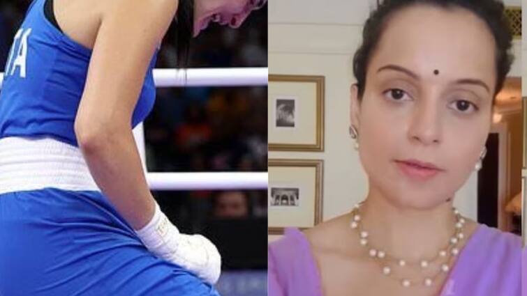 Paris Olympics Controversy Did a girl match with a boy in  Olympics Angered Kangana said all body parts Paris Olympics Controversy: ਓਲੰਪਿਕ 'ਚ ਲੜਕੇ ਨਾਲ ਕਰਾ ਦਿੱਤਾ ਲੜਕੀ ਦਾ ਮੈਚ? ਭੜਕੀ ਕੰਗਨਾ, ਕਿਹਾ- ਸਰੀਰ ਦੇ ਸਾਰੇ ਅੰਗ...