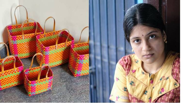 Aditi Balan Shares her Living Experience in Village Ladies wire crochet therapeutic ”புருஷனை சாத்துனா சரியாகிடும்.. ஒயர் கூடை பின்ன கத்துக்கிட்டேன்..” அதிதி பாலன் அனுபவம்