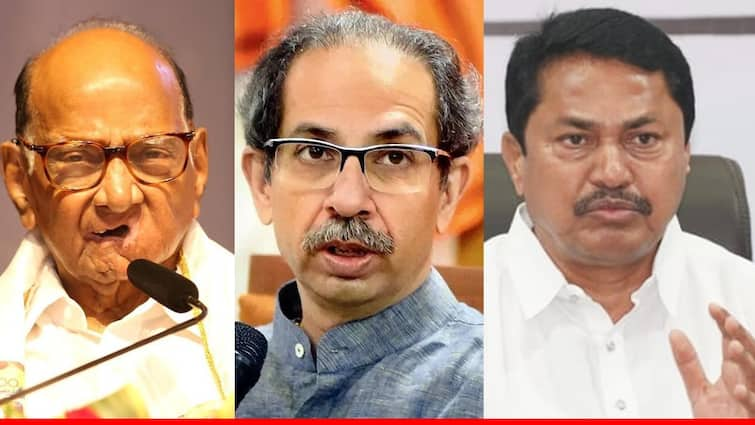 Congress and NCP Sharad Pawar group objected to Shiv Sena Thackeray Group  announcement of candidates before Mahavikas Aghadi seat allocation in Nashik Maharashtra Politics Marathi News नाशिकमध्ये महायुतीपाठोपाठ महाविकास आघाडीत बिघाडी, ठाकरे गटाच्या 'त्या' ठरावावर काँग्रेस, शरद पवार गटाचा आक्षेप