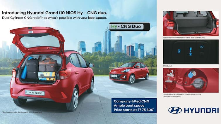 hyundai grand i10 nios launched in dual cylinder cng technology check upgradation details Hyundai Grand i10 Nios: డ్యూయల్‌ సిలిండర్‌ CNG టెక్నాలజీతో హ్యుందాయ్‌ గ్రాండ్‌ ఐ10 నియోస్‌ లాంచ్‌