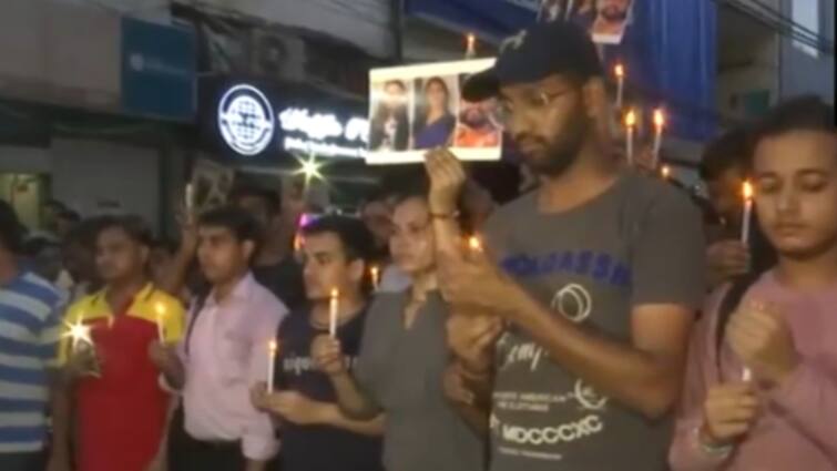 Delhi Coaching Centre Tragedy Students Candle March Old rajinder nagar Protest Aspirants Deaths video Delhi Coaching Centre Tragedy: Students' Candle March Marks Day 7 Of Protest Since 3 Aspirants' Deaths — WATCH