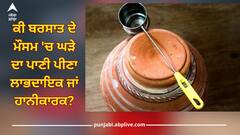ਕੀ ਬਰਸਾਤ ਦੇ ਮੌਸਮ 'ਚ ਘੜੇ ਦਾ ਪਾਣੀ ਪੀਣਾ ਲਾਭਦਾਇਕ ਜਾਂ ਹਾਨੀਕਾਰਕ? ਮਾਹਿਰਾਂ ਤੋਂ ਜਾਣੋ