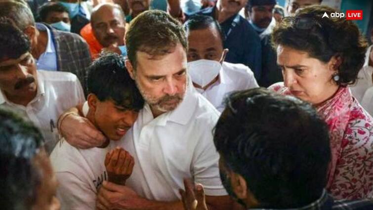 Wayanad Landslide total death congress Rahul Gandhi and Priyanka Gandhi meet with victims promise to built 100 house Wayanad Landslide: गले लगाया, आंसू पोछे और फिर राहुल ने वायनाड पीड़ितों से कर दिया ये बड़ा वादा