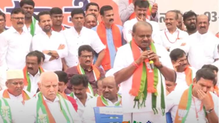 BJP-JD(S) Begin 10-Day 'Mysore Chalo' Padayatra From Kengeri Over MUDA, Valmiki Corporation 'Scams' BJP-JD(S) Begin 10-Day 'Mysore Chalo' Padayatra From Kengeri Over MUDA, Valmiki Corporation 'Scams'