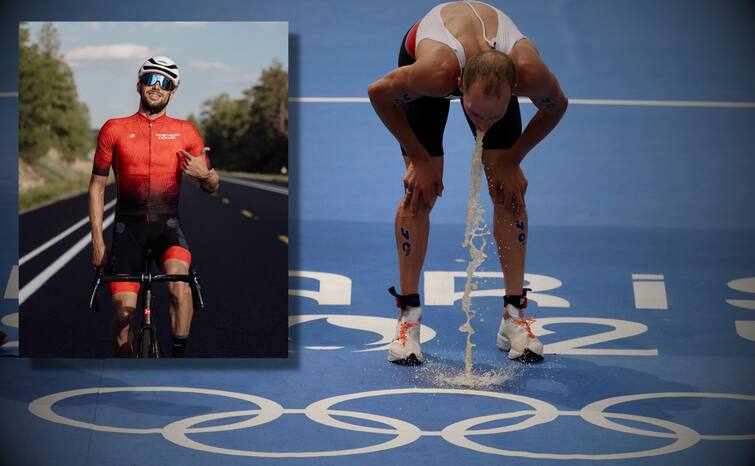 Paris Olympics 2024 Canadian triathlete Tyler Mislawchuk 10 Times Vomit at Seine River Video Paris Olympics 2024: सीन नदी का गंदा पानी खिलाड़ियों की बीमारी का बन न जाए कारण, कैनेडियन तैराक ने लाइव टीवी पर की उल्टी