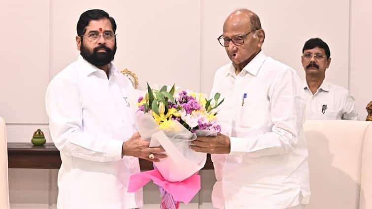 Sharad Pawar met CM Eknath Shinde regarding dues of sugar mills Maharashtra News सीएम एकनाथ शिंदे से किस मुद्दे पर की थी शरद पवार ने मुलाकात? खुद बताई वजह