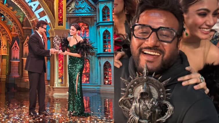 Bigg Boss OTT 3 winner sana makbul with trophy rumoured boyfriend srikanth bureddy Bigg Boss OTT 3 जीतते ही ट्रॉफी लेकर रूमर्ड बॉयफ्रेंड के पास पहुंचीं  Sana Makbul! जानें कौन हैं श्रीकांत बुरेड्डी?