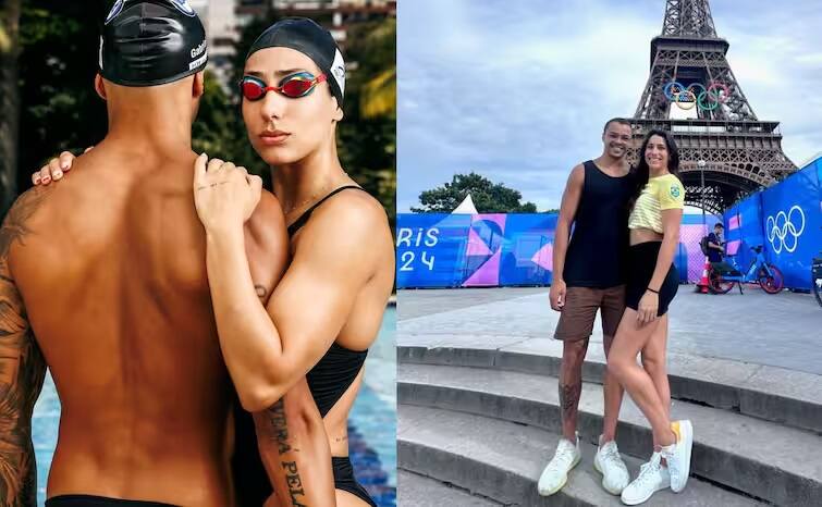 Olympian Rule News paris olympics 2024 brazilian swimmer ana carolina vieira break major rule with olympian boyfriend gabriel santos Olympics: 22 વર્ષની મહિલા ખેલાડીને બૉયફ્રેન્ડ સાથે રાત વિતાવવી પડી ભારે, પેરિસ ઓલિમ્પિકમાંથી કરી દેવાઇ બહાર